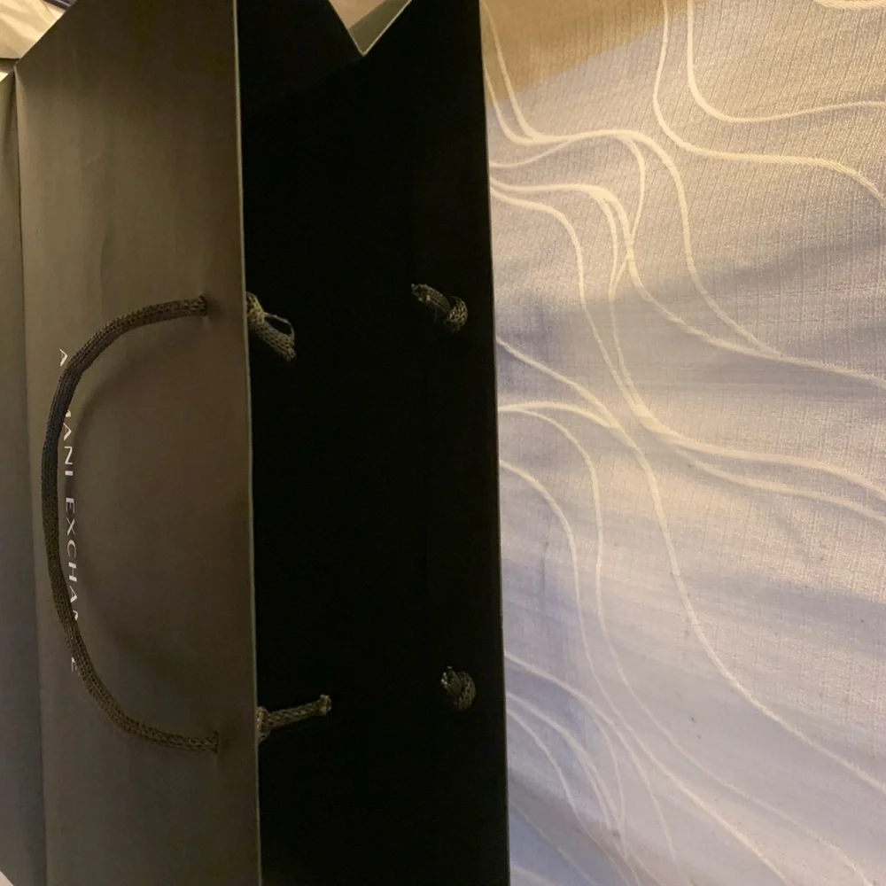 A/X Armani Exchange Men's Black Shopping Bag - Picture 7 of 12